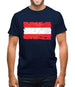 Austria  Grunge Style Flag Mens T-Shirt
