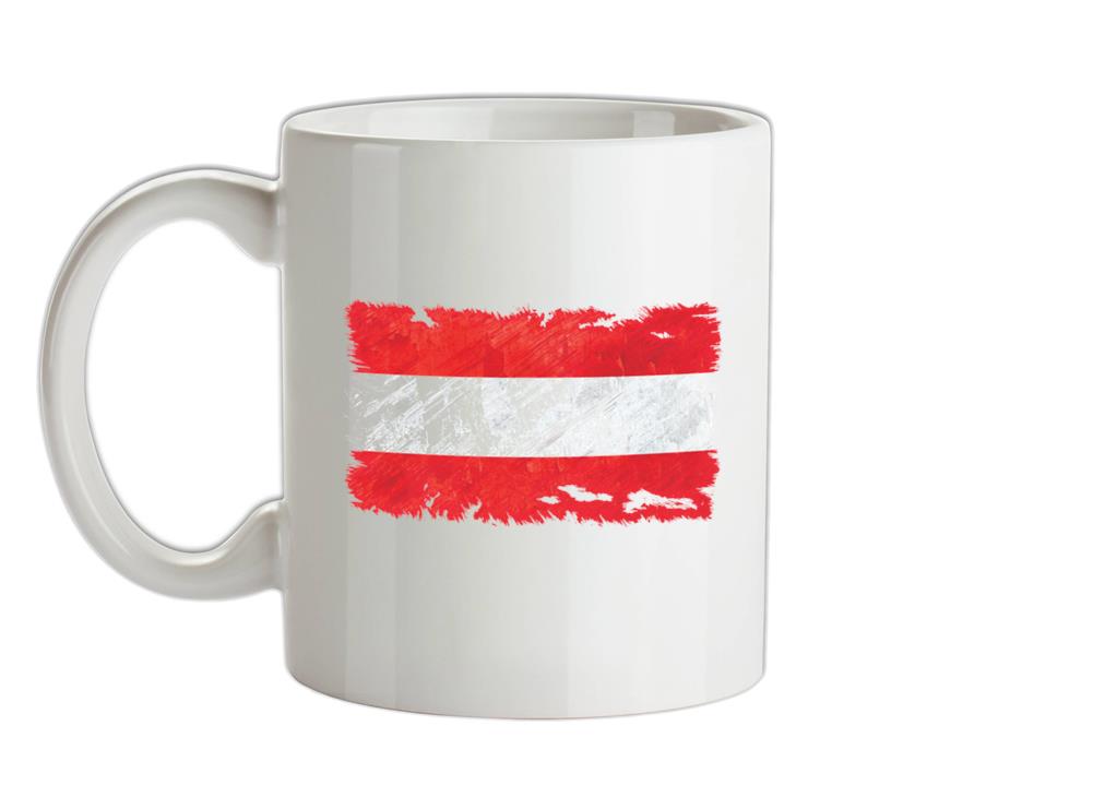 Austria Grunge Style Flag Ceramic Mug