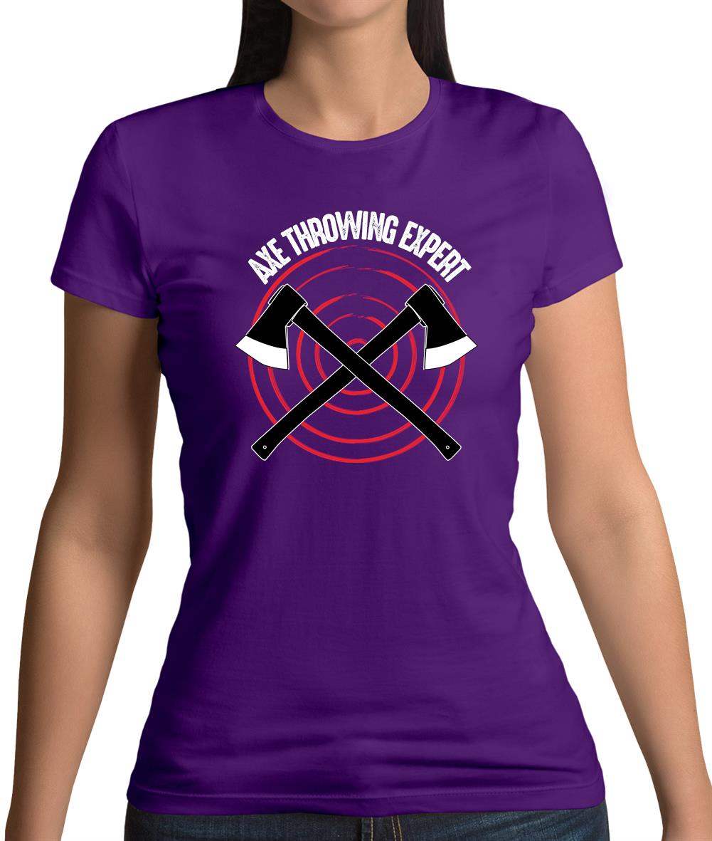Axe Throwing Expert Womens T-Shirt