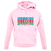 Azerbaijan Barcode Style Flag unisex hoodie