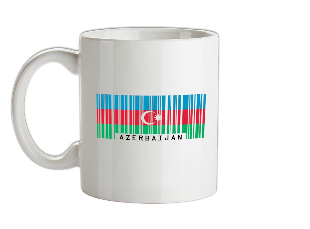 Azerbaijan Barcode Style Flag Ceramic Mug