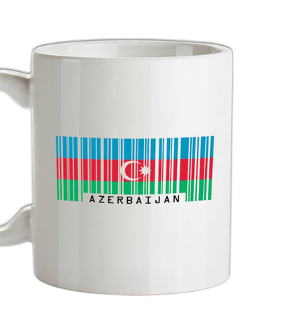 Azerbaijan Barcode Style Flag Ceramic Mug