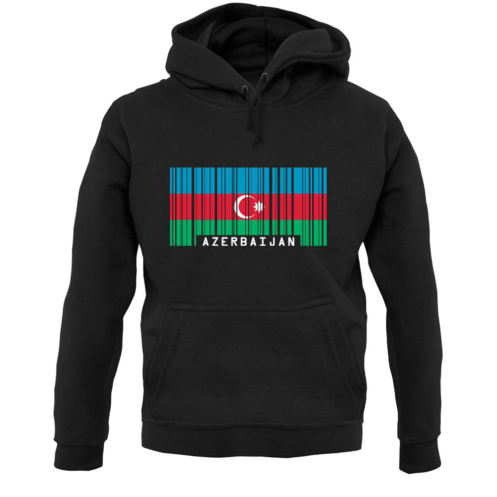 Azerbaijan Barcode Style Flag Unisex Hoodie