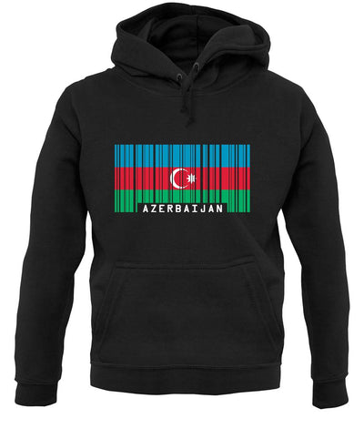 Azerbaijan Barcode Style Flag unisex hoodie