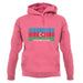 Azerbaijan Barcode Style Flag unisex hoodie