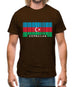 Azerbaijan Barcode Style Flag Mens T-Shirt