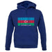 Azerbaijan Barcode Style Flag unisex hoodie