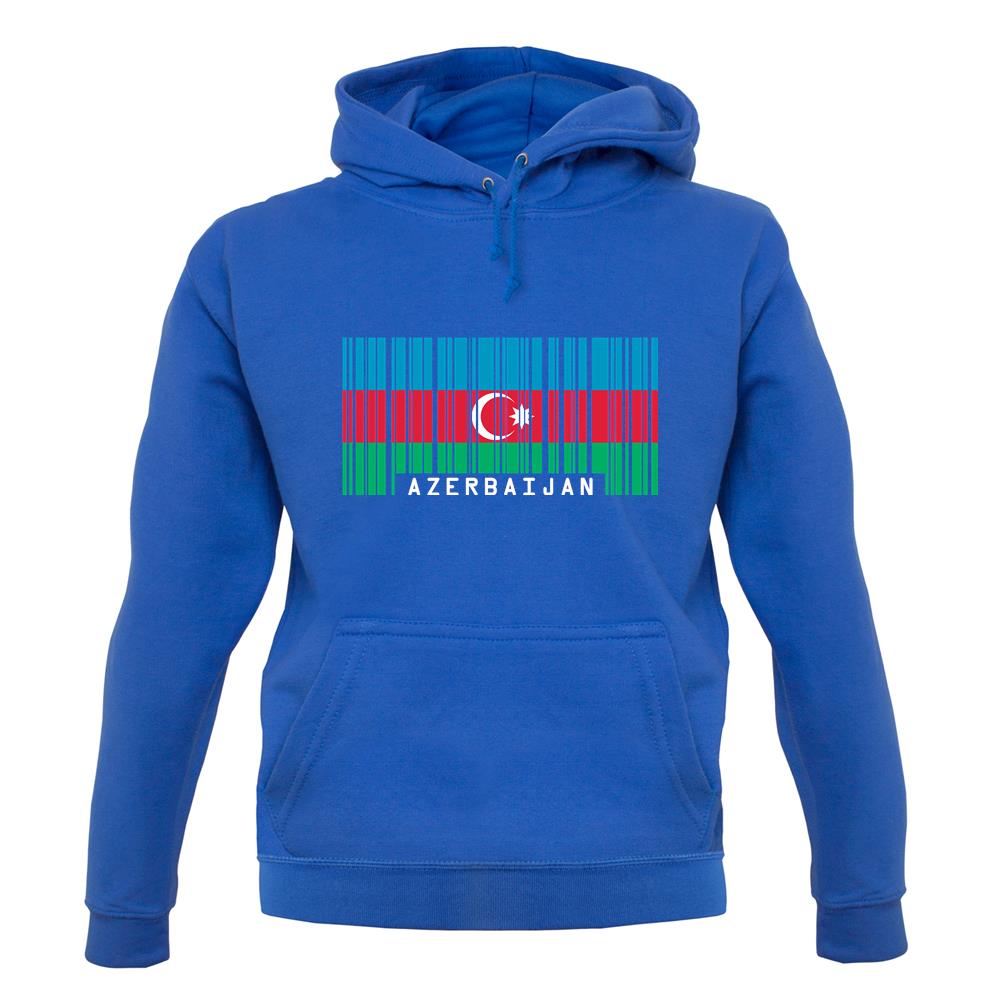 Azerbaijan Barcode Style Flag unisex hoodie