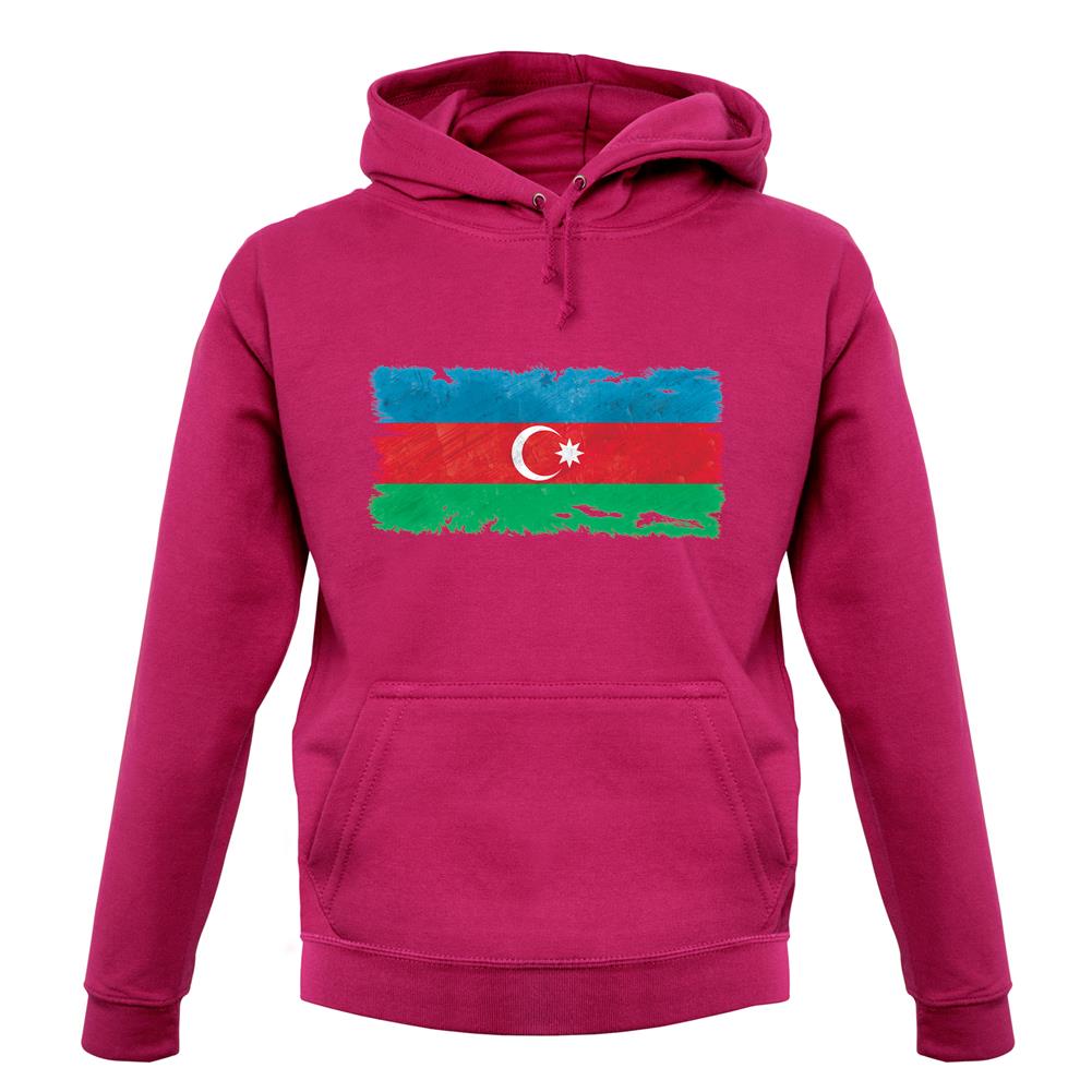 Azerbaijan Grunge Style Flag unisex hoodie