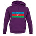 Azerbaijan Grunge Style Flag unisex hoodie