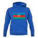 Azerbaijan Grunge Style Flag unisex hoodie