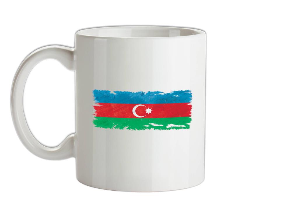 Azerbaijan Grunge Style Flag Ceramic Mug
