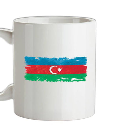 Azerbaijan Grunge Style Flag Ceramic Mug