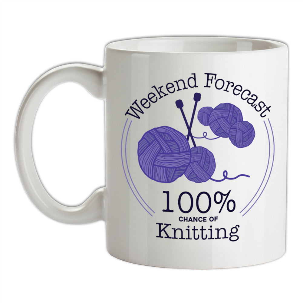 Weekend Forecast - Knitting Ceramic Mug