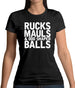 Ruck, Mauls And Odd Shaped Balls Womens T-Shirt