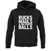 Ruck, Mauls And Odd Shaped Balls Unisex Hoodie