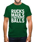 Ruck, Mauls And Odd Shaped Balls Mens T-Shirt