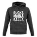 Ruck, Mauls And Odd Shaped Balls Unisex Hoodie