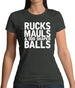 Ruck, Mauls And Odd Shaped Balls Womens T-Shirt