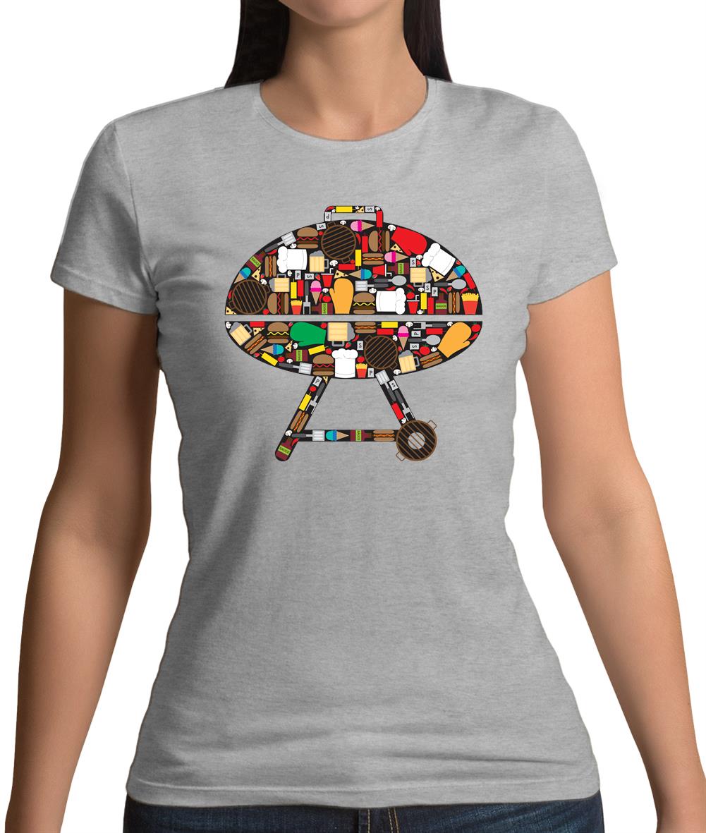 Bbq Montage Womens T-Shirt