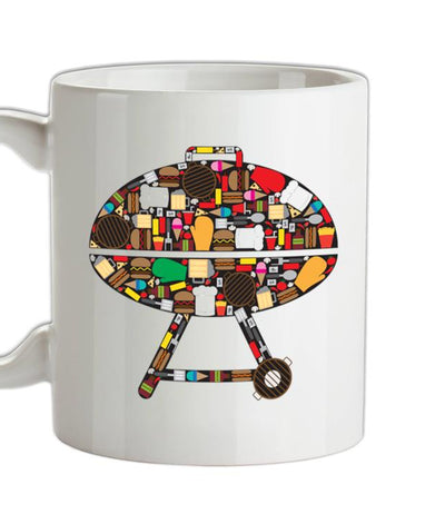 BBQ Montage Ceramic Mug