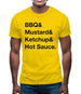 Bbq & Mustart & Ketchup Mens T-Shirt