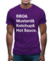 Bbq & Mustart & Ketchup Mens T-Shirt