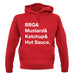Bbq & Mustart & Ketchup unisex hoodie