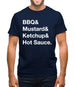 Bbq & Mustart & Ketchup Mens T-Shirt