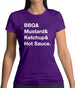 Bbq & Mustart & Ketchup Womens T-Shirt