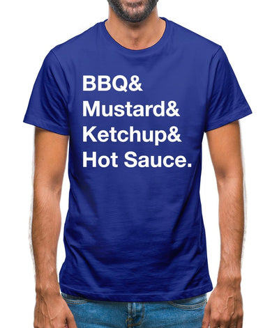 Bbq & Mustart & Ketchup Mens T-Shirt