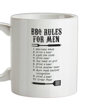 BBQ Rules for MEN Ceramic Mug