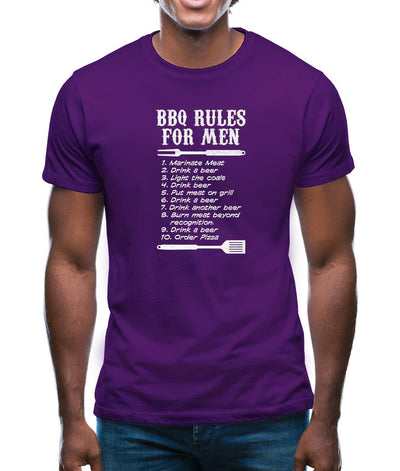 BBQ Rules for MEN Mens T-Shirt