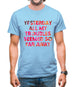 Yesterday, All My Troubles Seemed So Far Away Mens T-Shirt