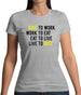 Bike To Work Live To Bike Womens T-Shirt