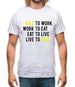 Bike To Work Live To Bike Mens T-Shirt