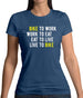 Bike To Work Live To Bike Womens T-Shirt