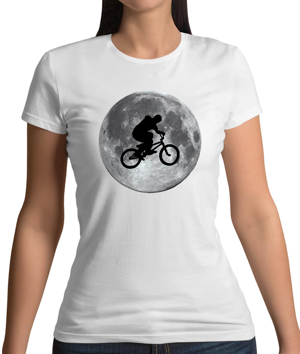 Bmx Moon Womens T-Shirt