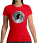 Bmx Moon Womens T-Shirt