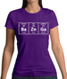 Baznga Periodic Table Womens T-Shirt