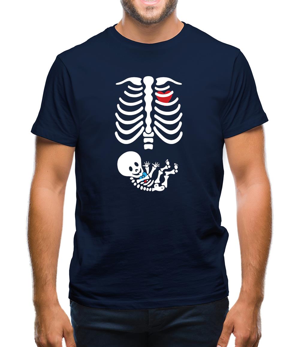 Skeleton Baby Boy Mens T-Shirt