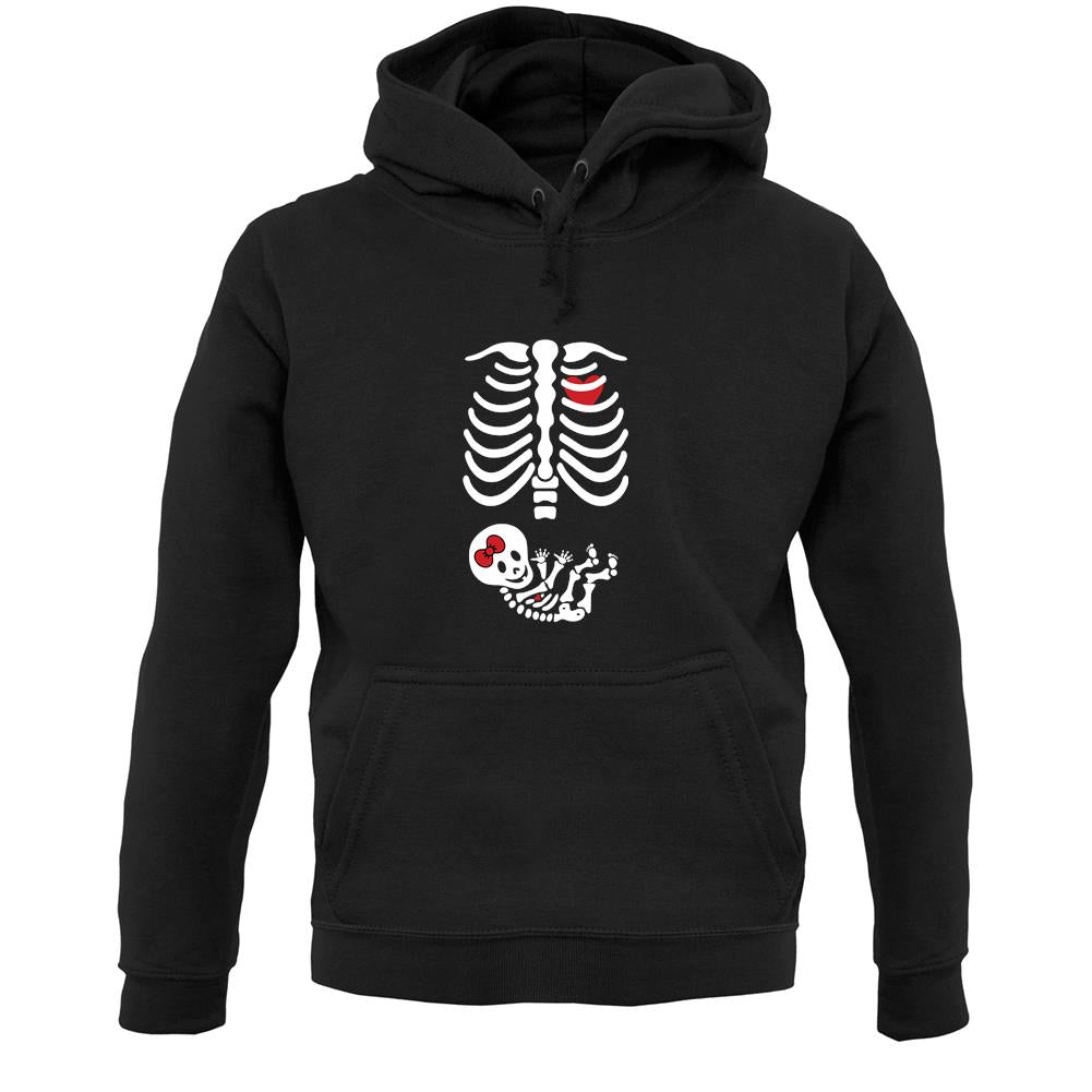 Skeleton Baby Girl Unisex Hoodie