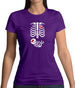 Skeleton Baby Girl Womens T-Shirt