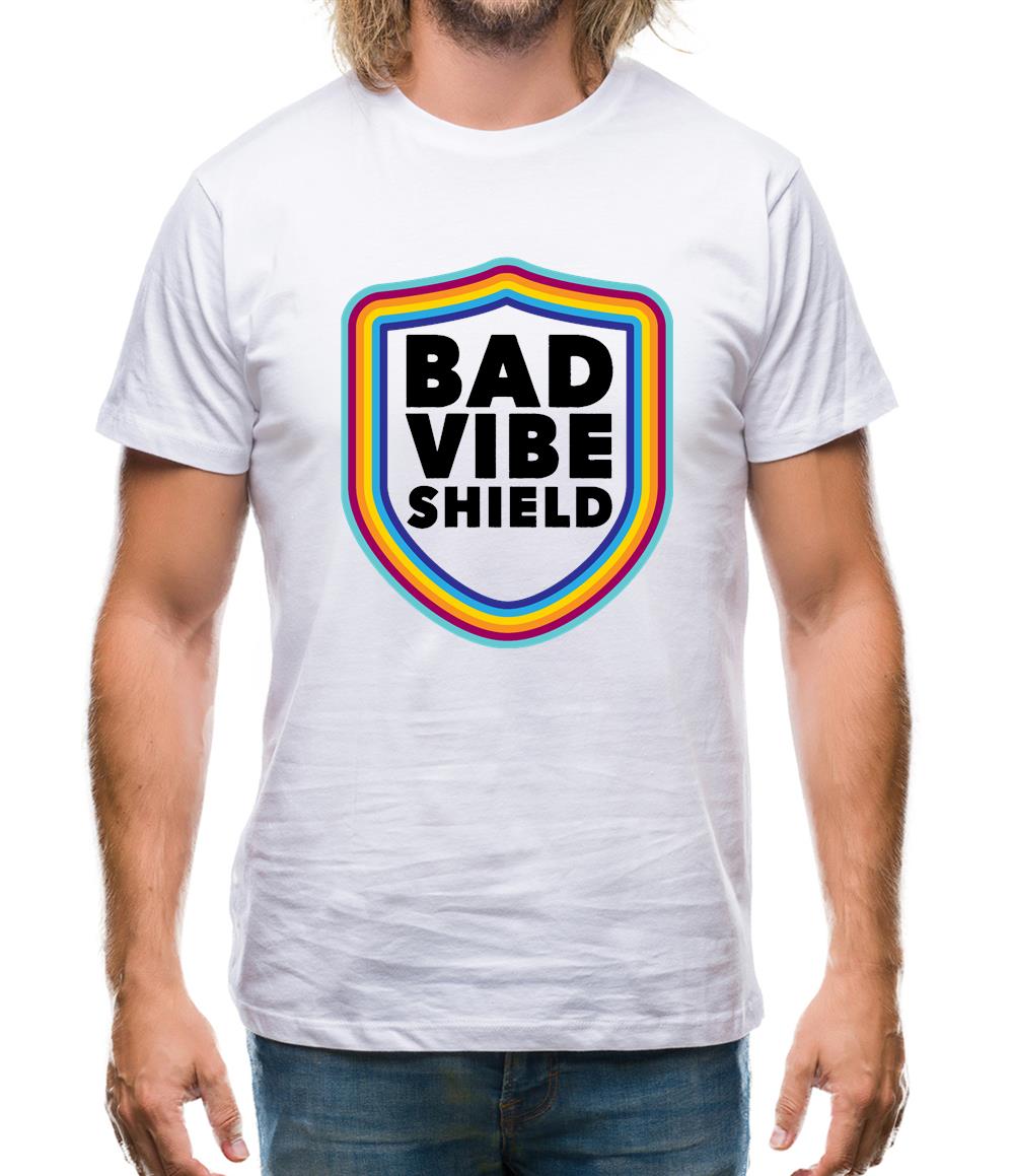Bad Vibe Shield Mens T-Shirt