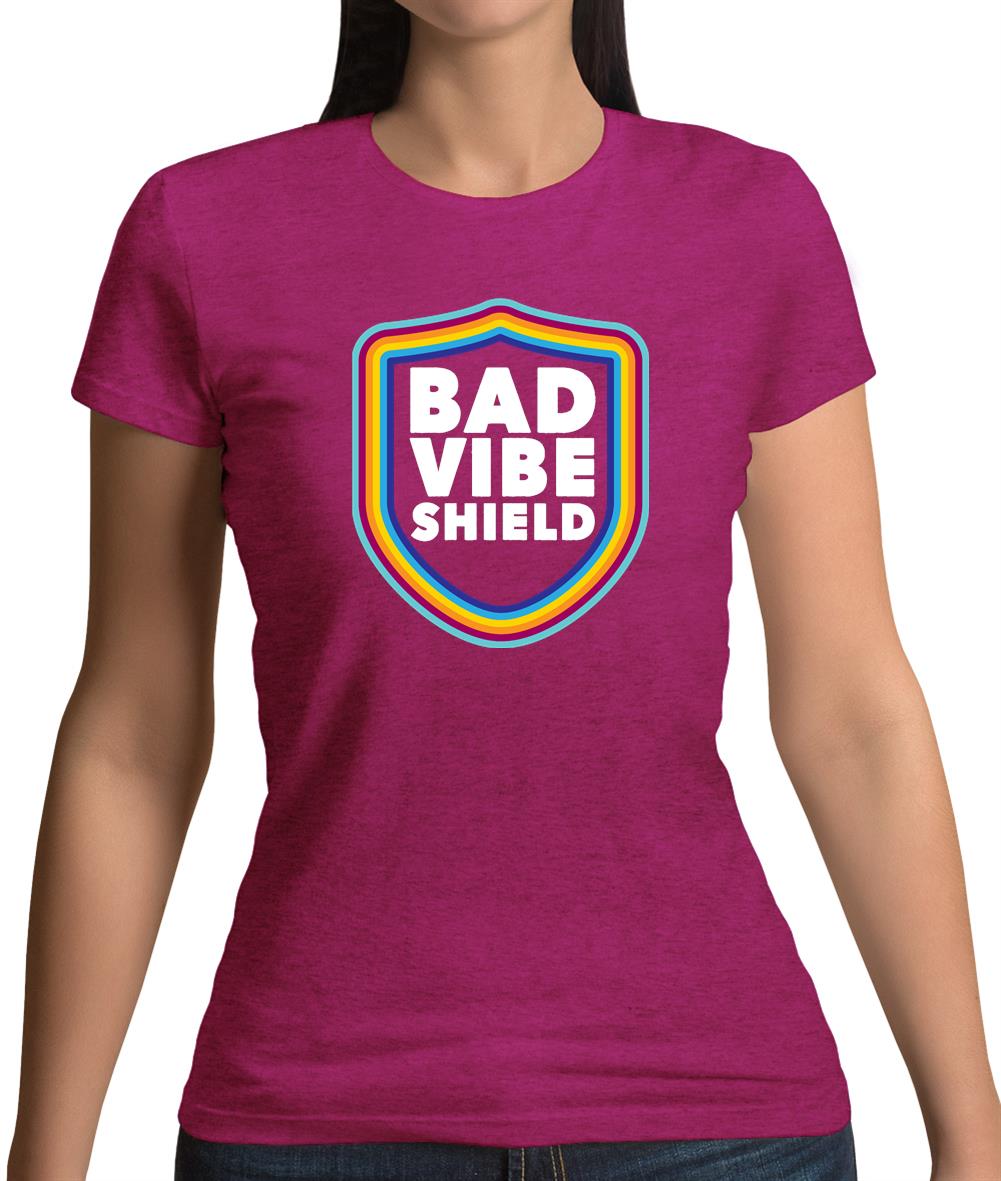 Bad Vibe Shield Womens T-Shirt