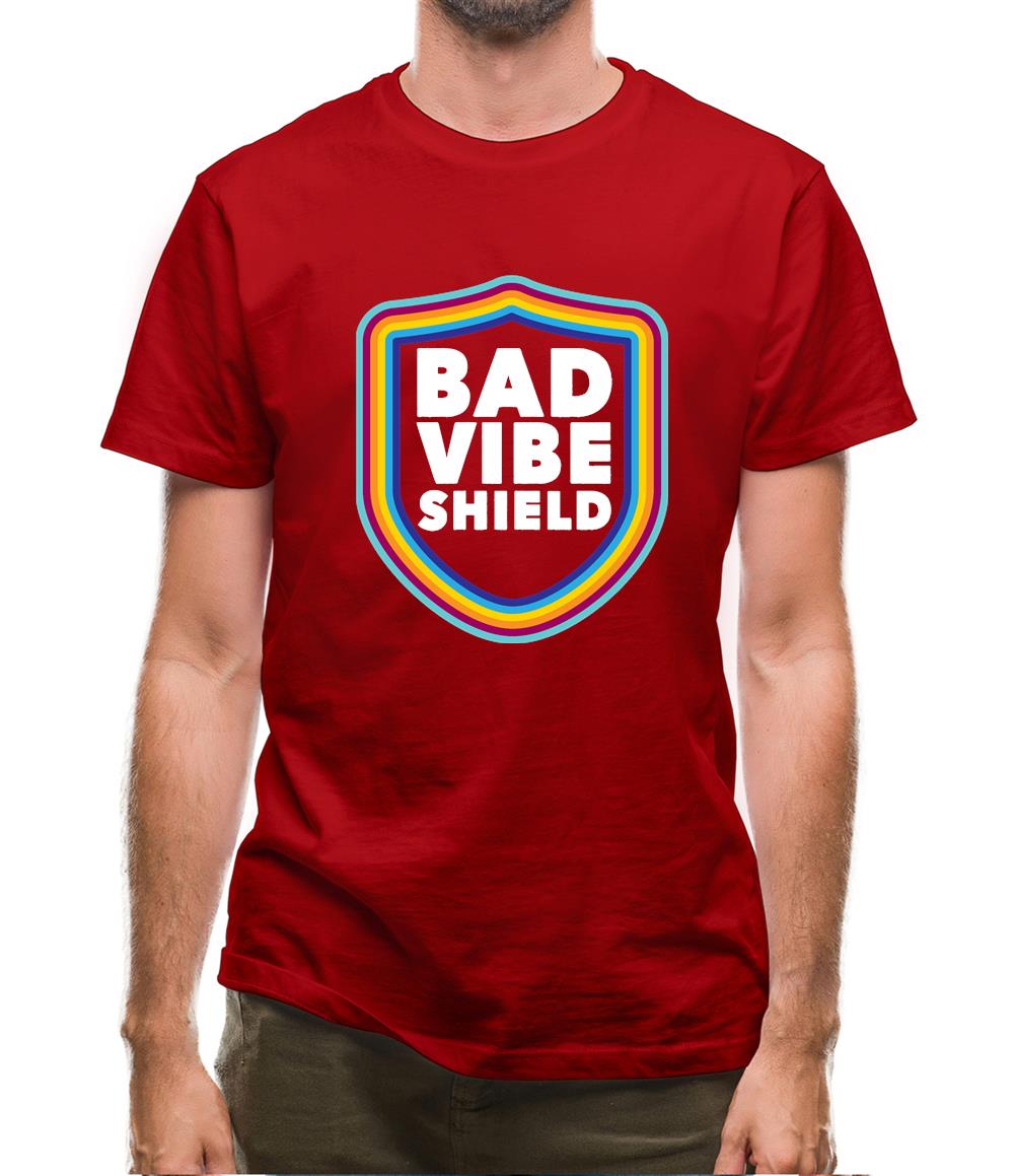 Bad Vibe Shield Mens T-Shirt