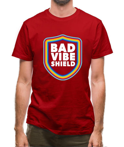 Bad Vibe Shield Mens T-Shirt