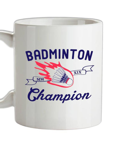 Badminton Champion Ceramic Mug