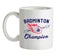 Badminton Champion Ceramic Mug