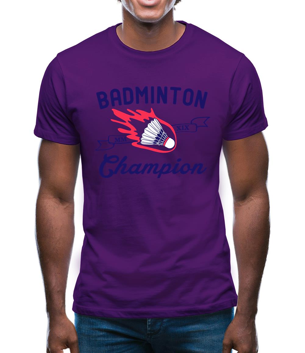Badminton Champion Mens T-Shirt